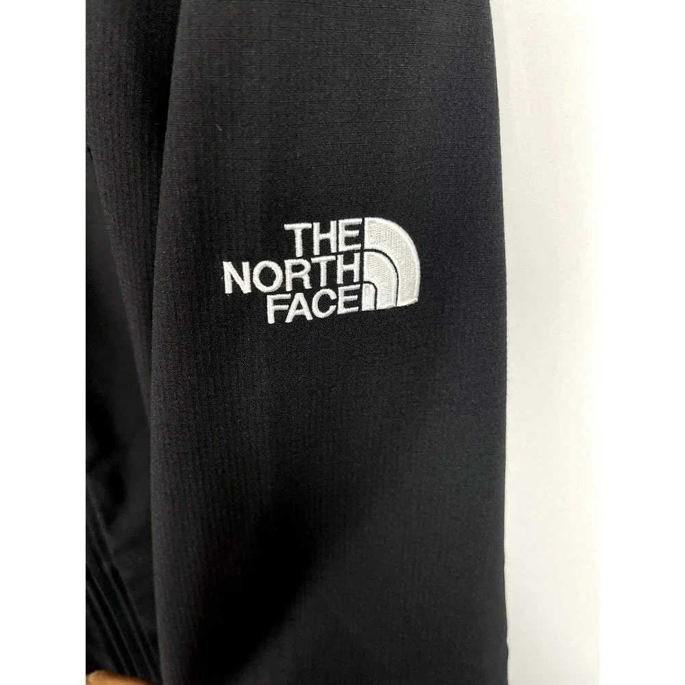 The North Face Mens Soft Shell JacketSize XL Black Full Zip Outdoor Company Logo